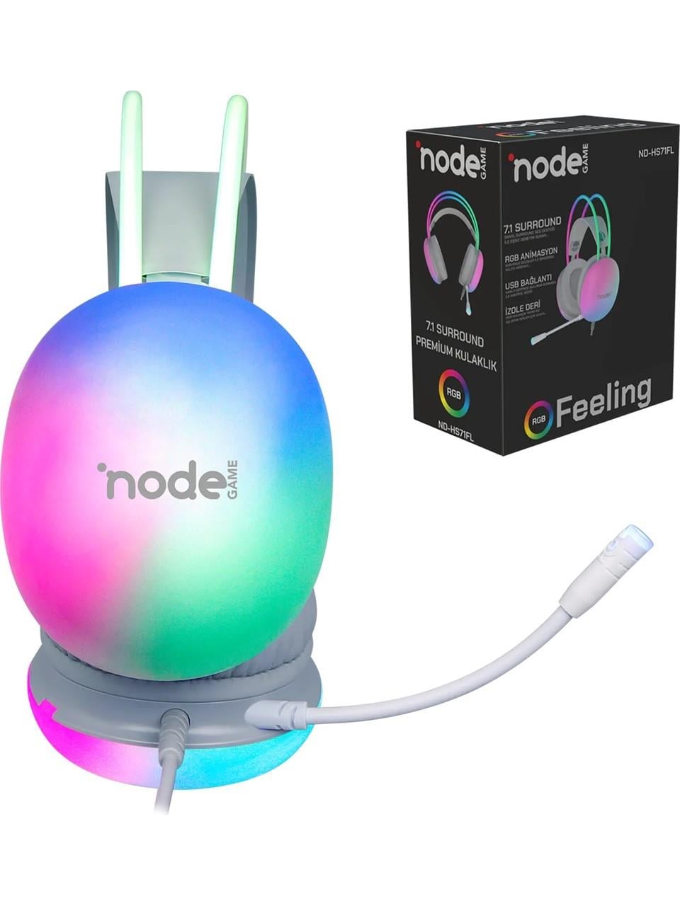 Node Game ND-HS71FLBW 7.1 Kulaklık (Beyaz)