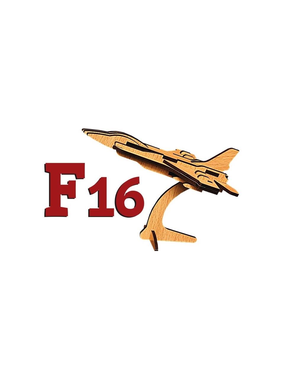 Pershang F16 Uçağı 21 Parça Ahşap 3D Puzzle