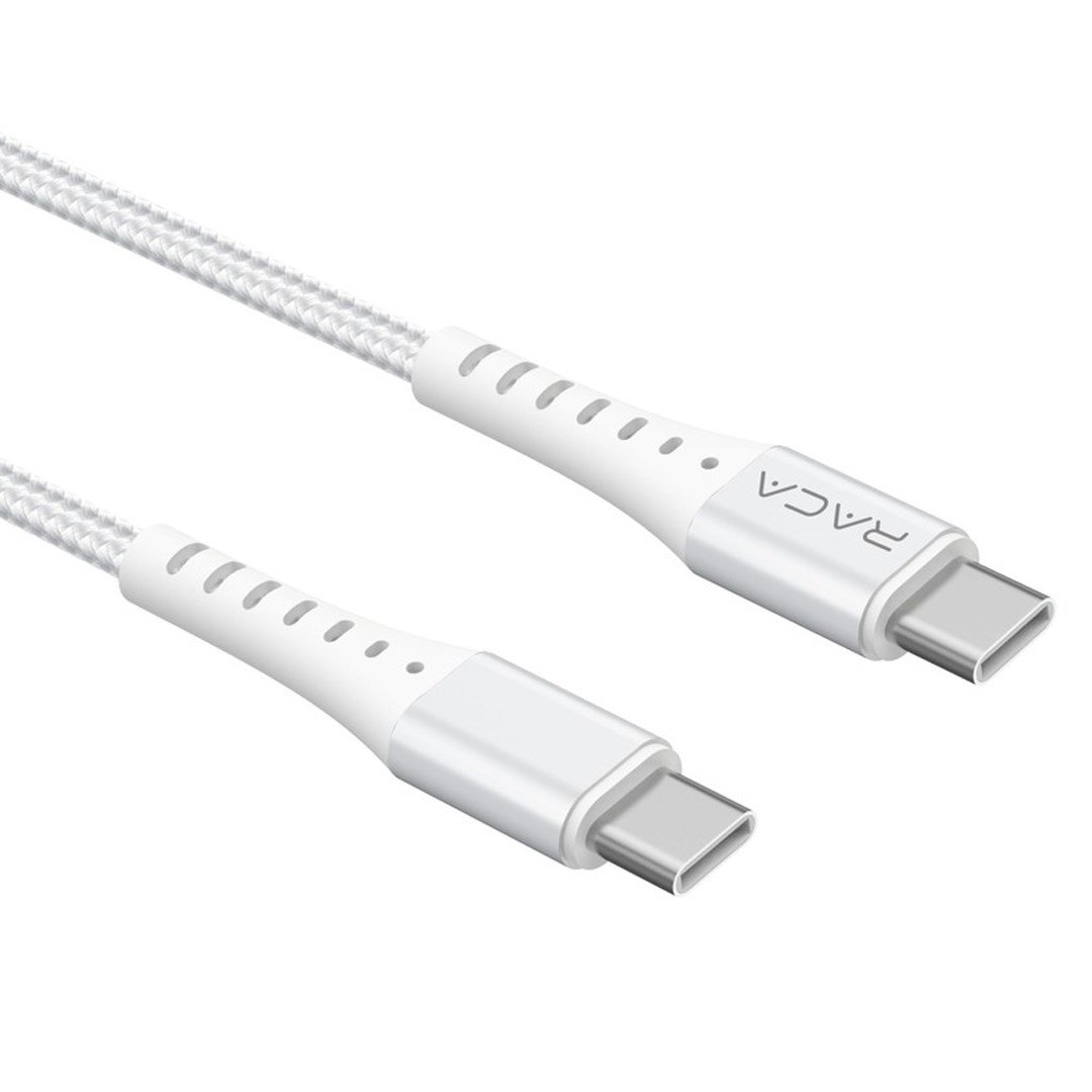 RACA RC10B 60 WATT TYPE-C TO TYPE-C ŞARJ VE DATA KABLOSU (1 METRE) - BEYAZ