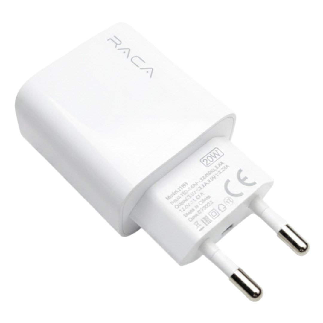 RACA U199 PD20 WATT TYPE-C BEYAZ HIZLI ŞARJ CİHAZI BAŞLIK ADAPTÖRÜ