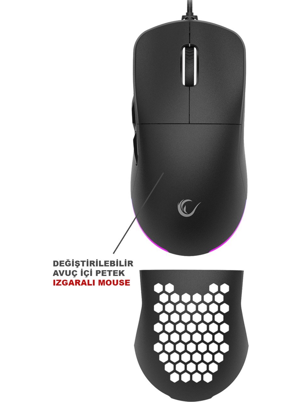 Rampage Eclıpse Siyah USB Rgb Aydınlatmalı Q Gaming 4 Tuş Makrolu Oyuncu Klavye Mouse Set
