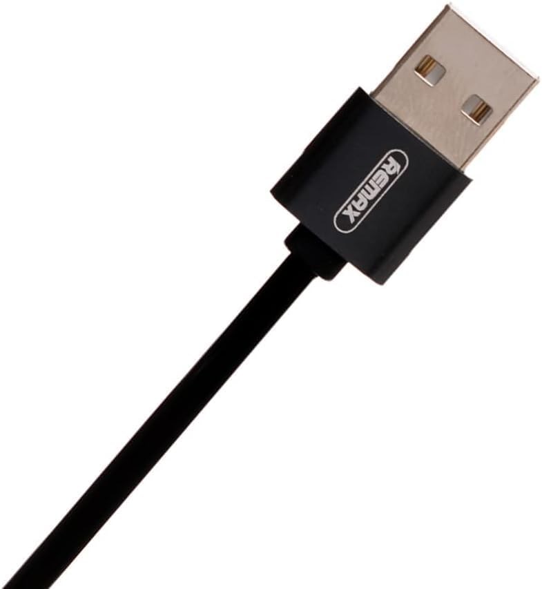 Remax Rc-182A Creation Serisi 2A 2'si 1 Arada Teleskopik Veri Kablosu (Micro ve Type C için) - Siyah, USB