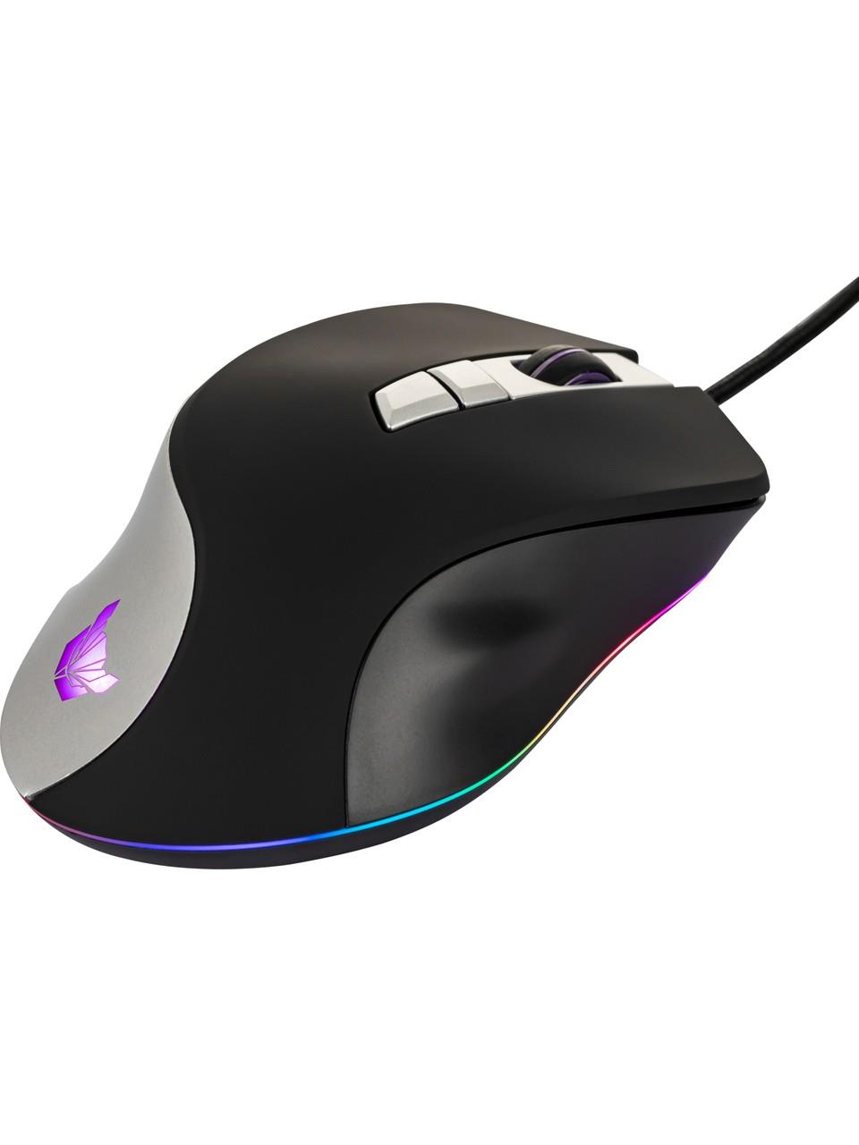 Rowl Rgm-04 Aves USB Siyah Rgb Aydınlatmalı 7200DPI Makrolu Mouse