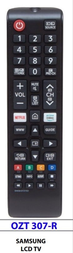 SAMSUNG NETFLİX PRİME VİDEO TUŞLU KUMANDA OZT 307-RH