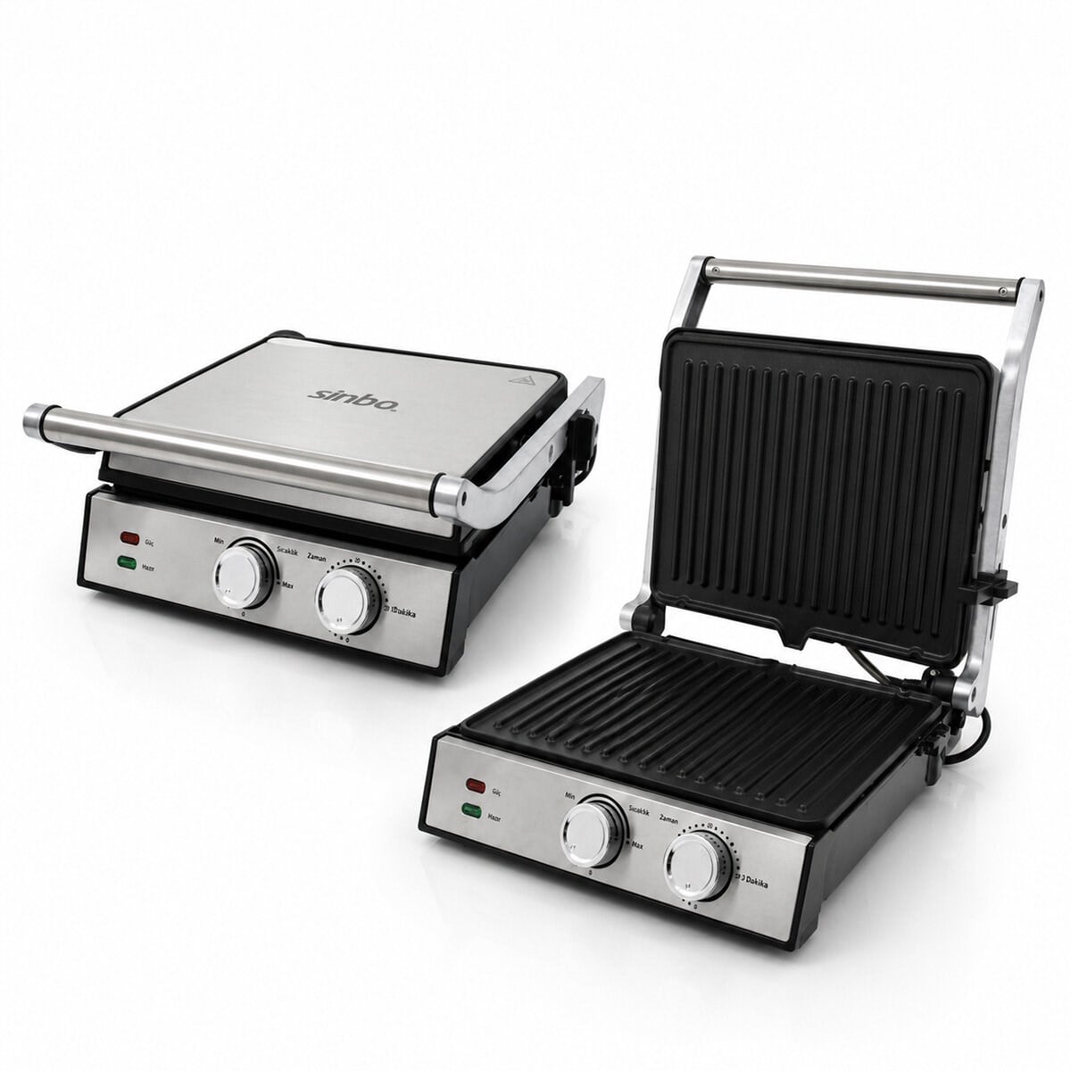 Sinbo Izgara ve Tost Makinesi - Yapışmaz Yüzey - 4 Dilim Kapasiteli