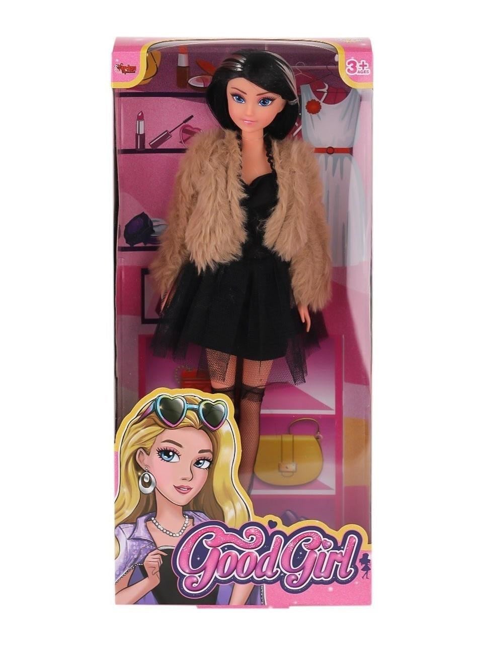 VARDEM 115519-20 Kürk Ceketli Elbiseli Bebek 29 cm