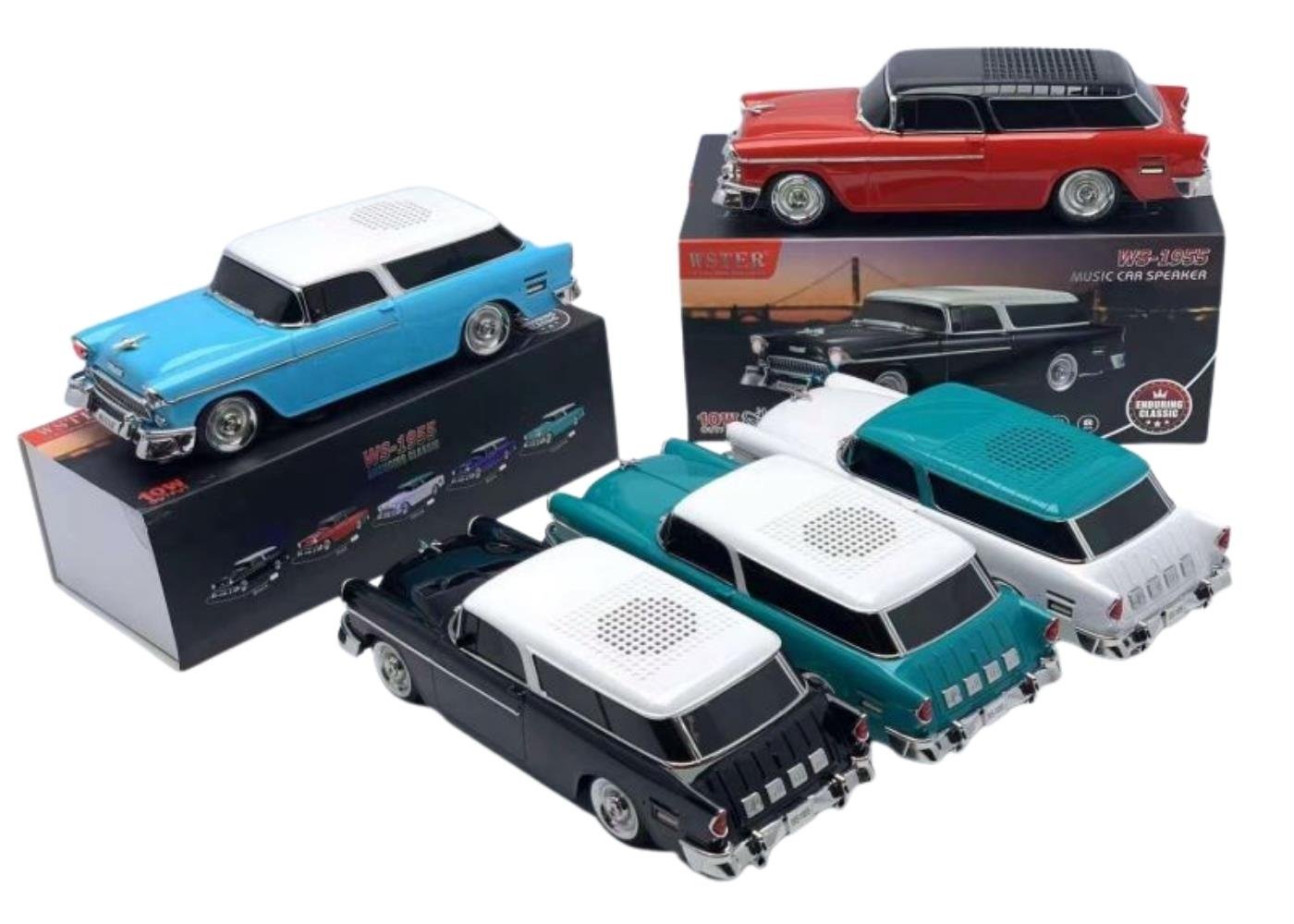 WSTER WS-1955BT TWS 10W FM, TF, USB Klasik Araba Görünümlü Speaker