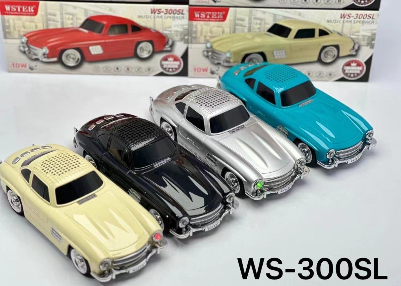 WSTER WS-300SL BT,SD,USB GİRİŞLİ IŞIKLI ARABA SPEAKER