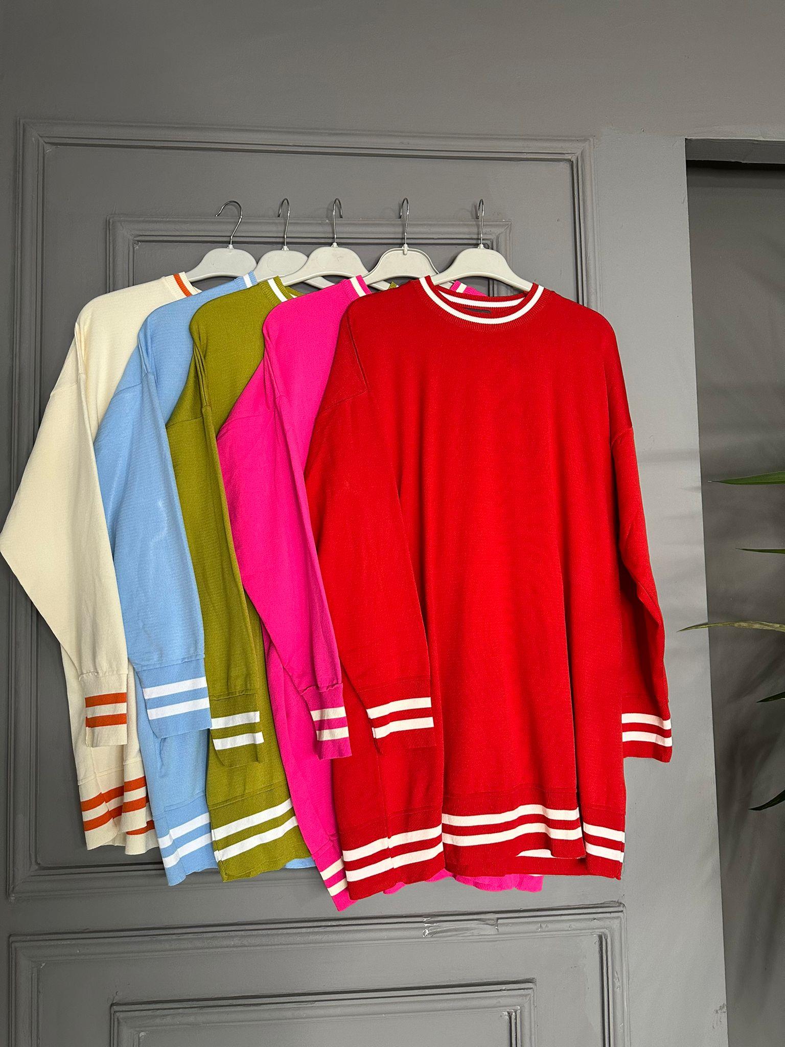  40422 TRİKO KAZAK PEMBE