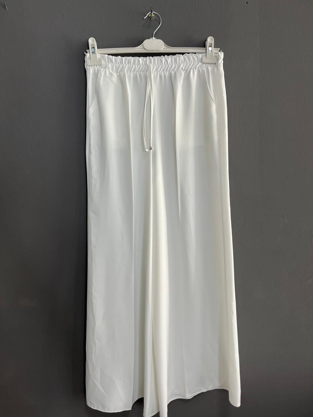 0339 KREP KUMAŞ PANTOLON BEYAZ 