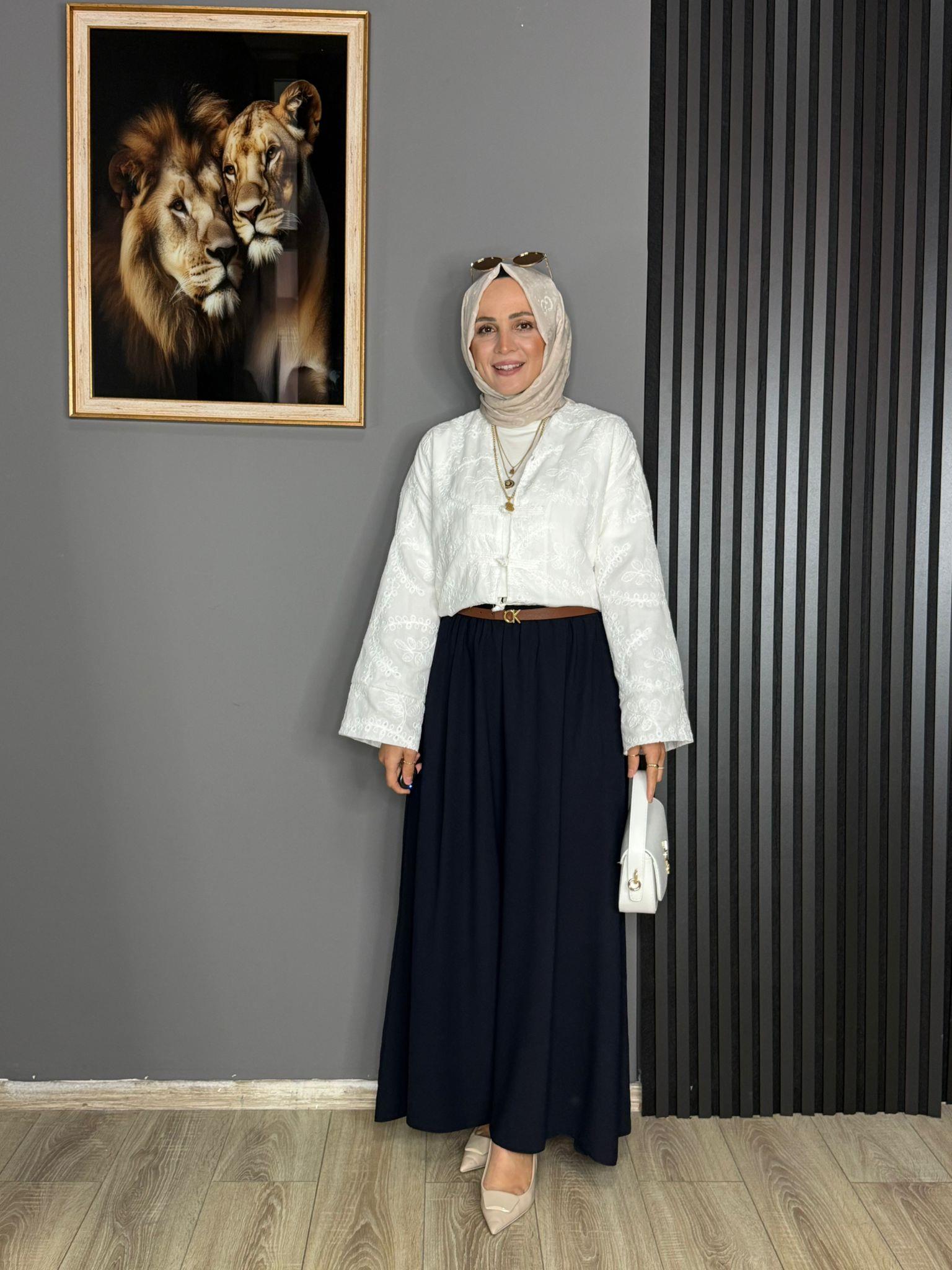 0347 KREP KUMAŞ PANTOLON LACİVERT 