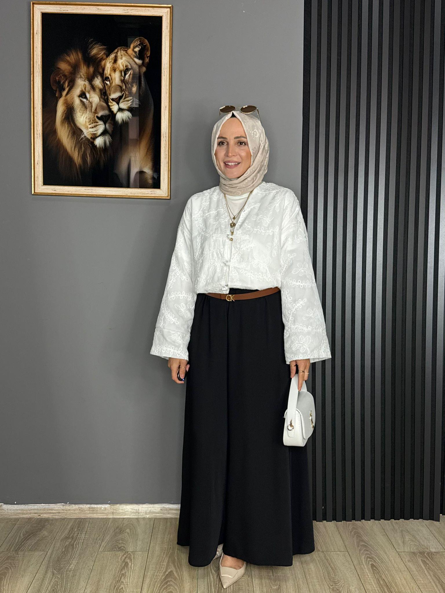 0347 KREP KUMAŞ PANTOLON SİYAH 