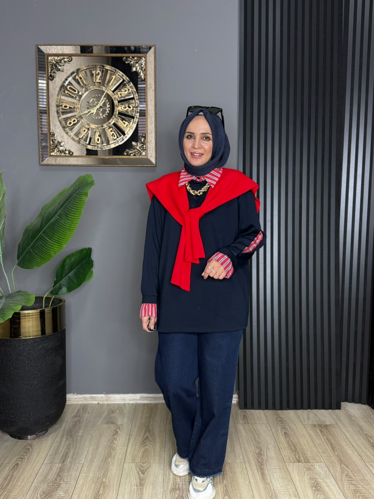 056 POLO YAKA TUNİK LACİVERT 