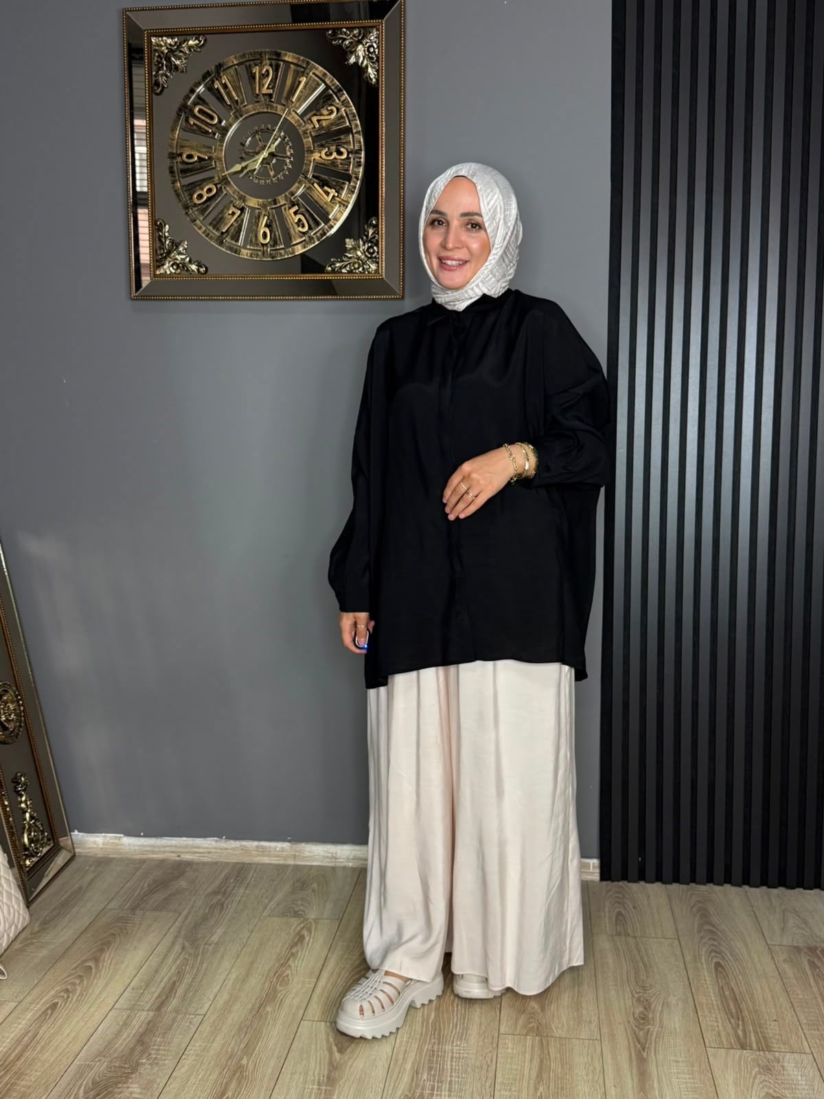 10778 AYROBİN GÖMLEK SİYAH STD