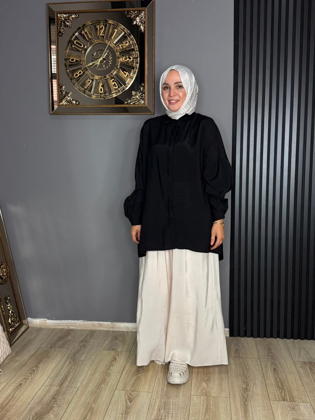 10778 AYROBİN GÖMLEK SİYAH STD