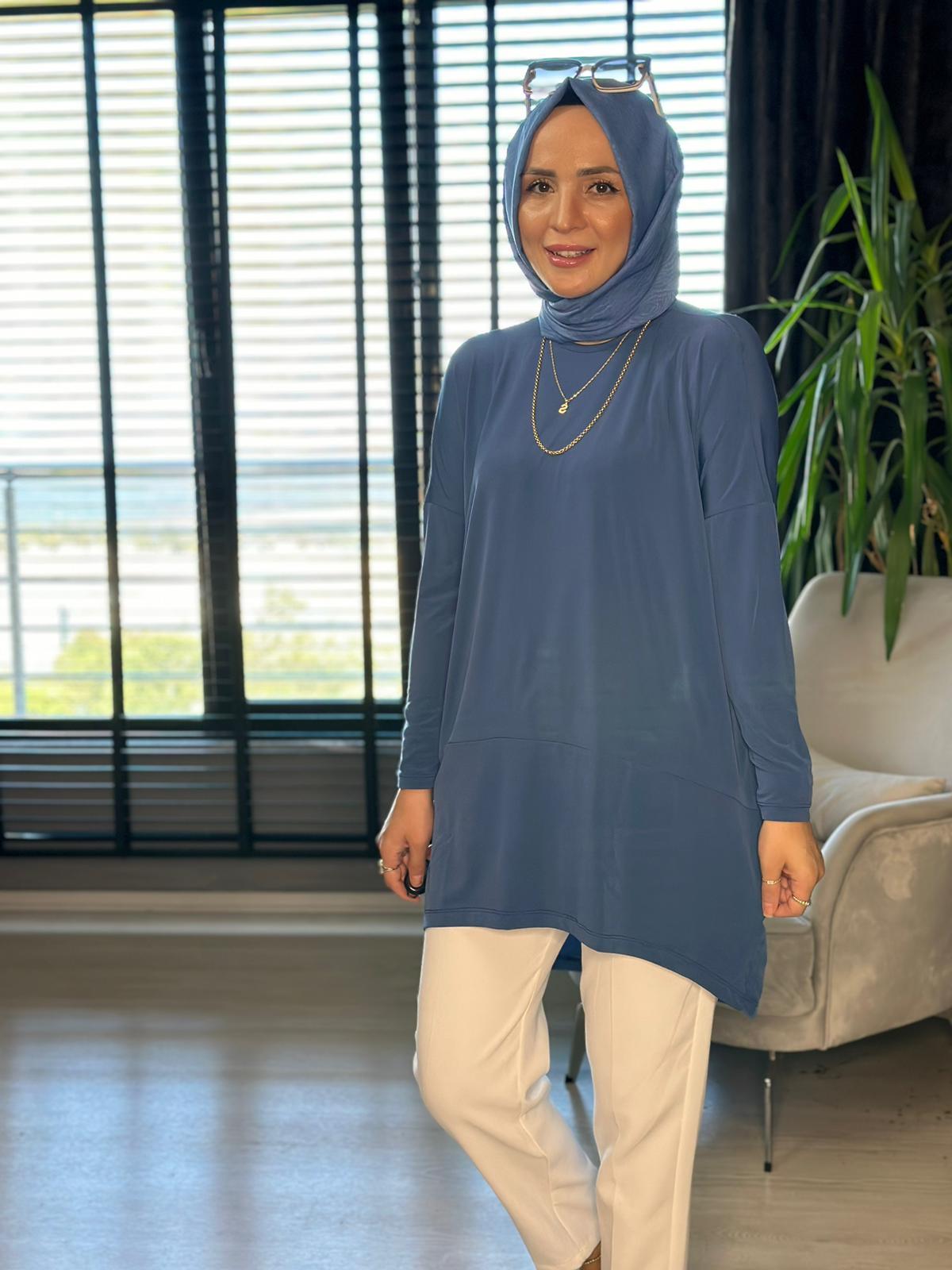 1280 SUNDY TUNİK İNDİGO MAVİ
