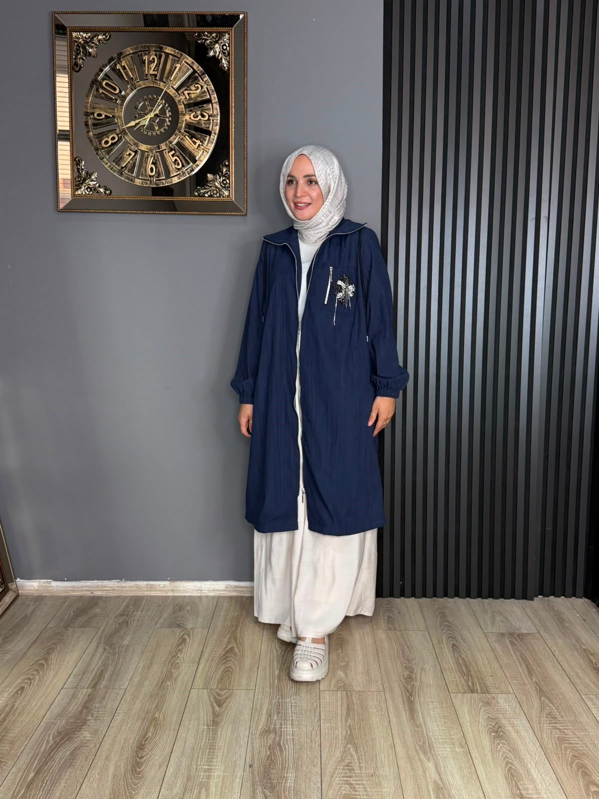 19278 TAŞ DETAY KAP LACİVERT 