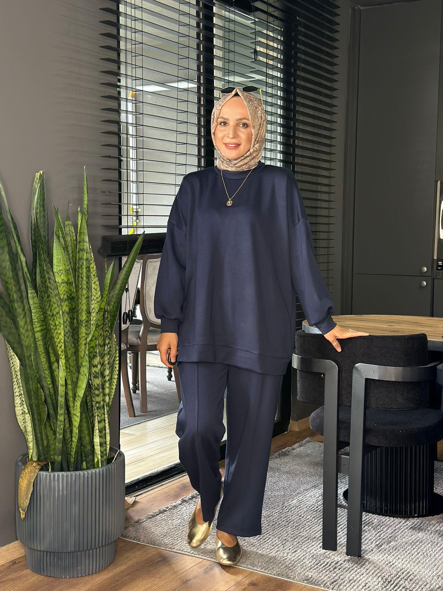 22602 RAHAT İKİ İPLİK TAKIM LACİVERT 