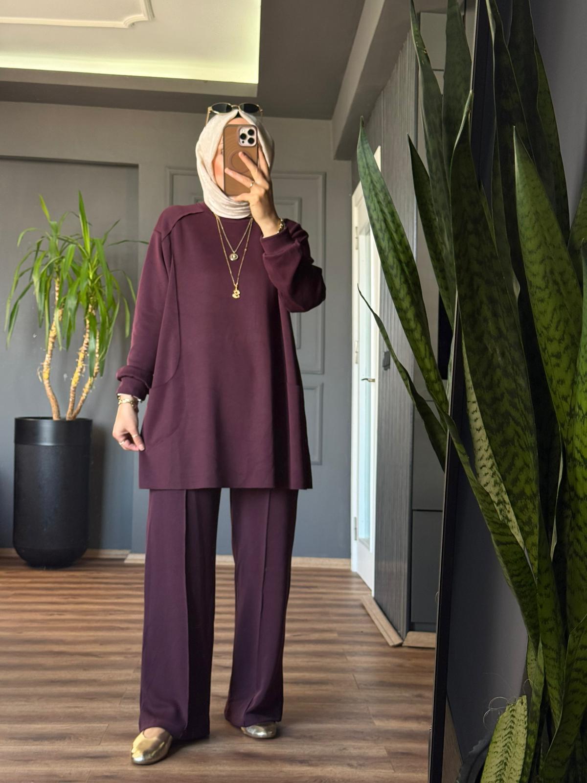 22629 CEPLİ OYSHO TAKIM BORDO 