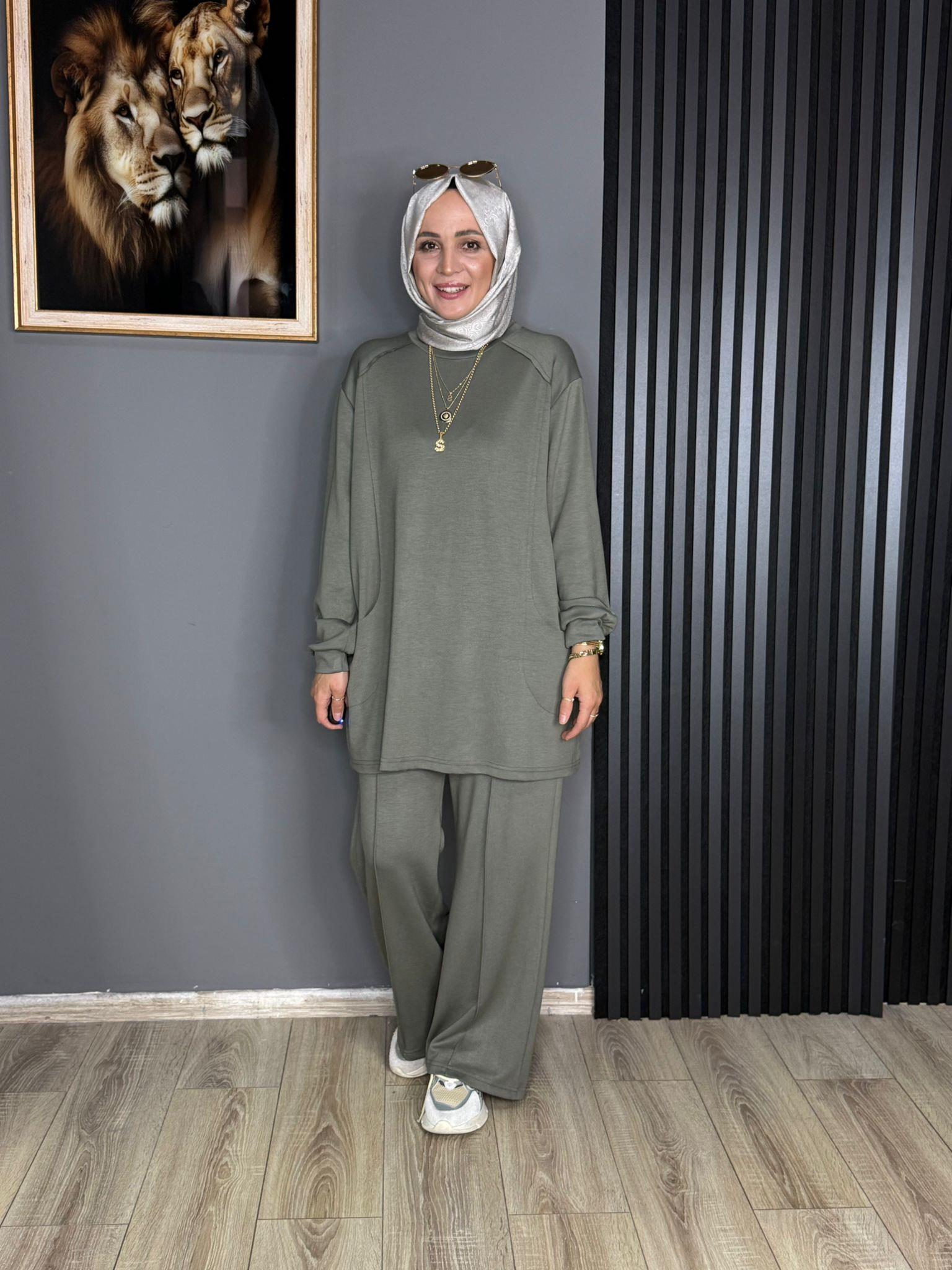 22629 CEPLİ OYSHO TAKIM MİNT YEŞİLİ 