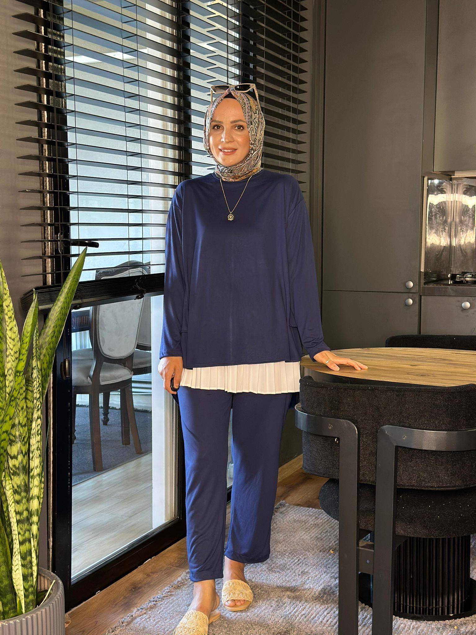 22746 YIRTMAÇLI OYSHO TAKIM MAVİ 