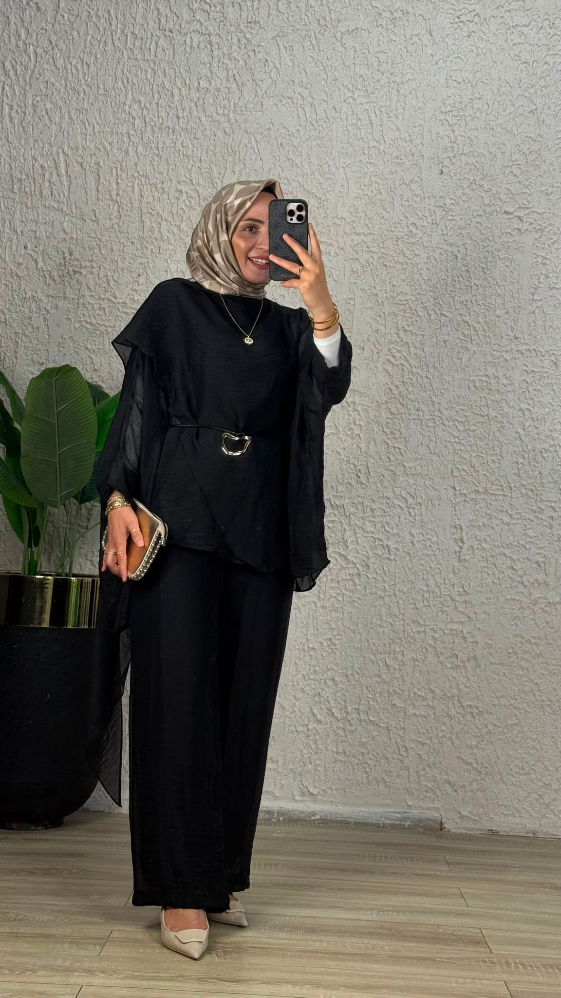 22858 ASİMETRİK TÜL TAKIM SİYAH