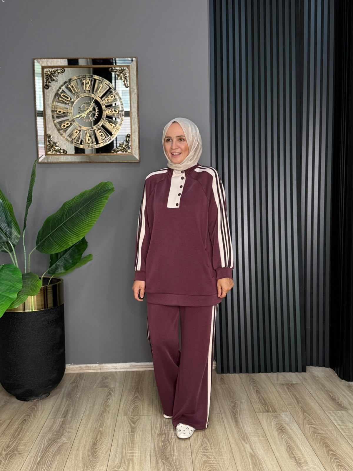 22936 LİNE TAKIM BORDO  