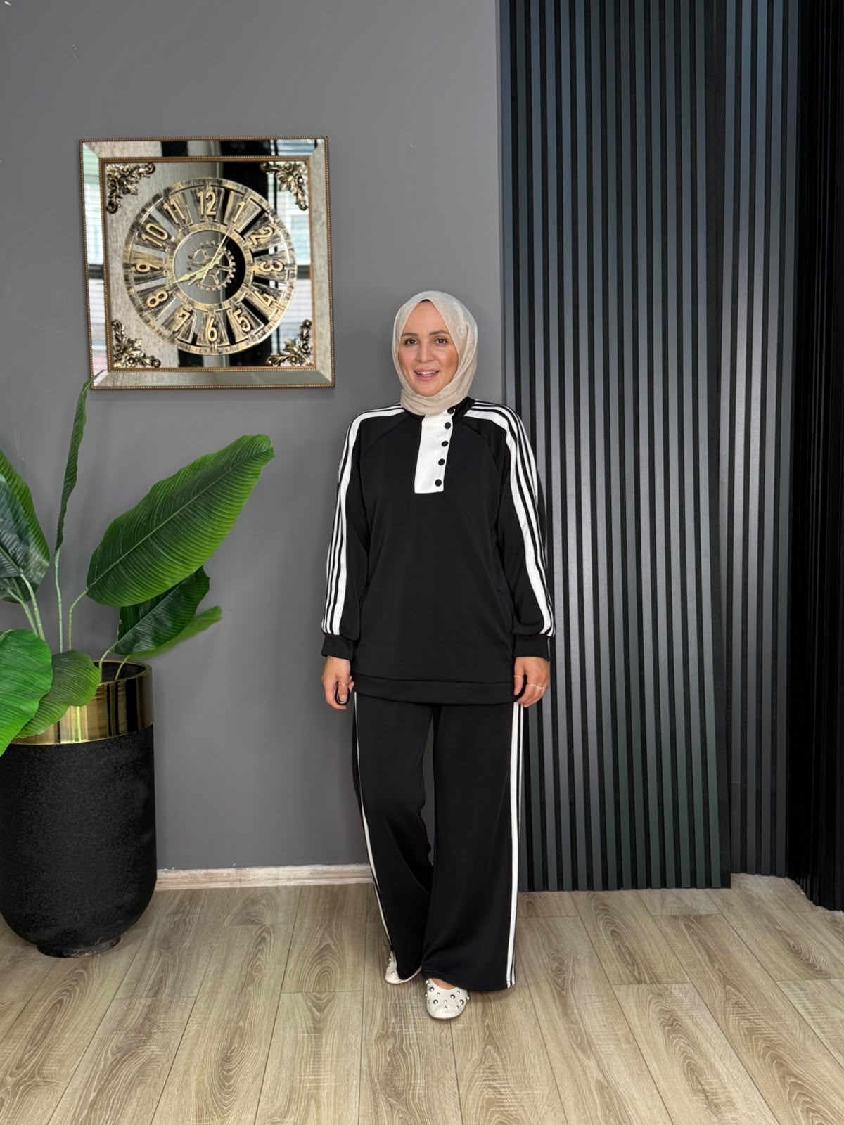 22936 LİNE TAKIM SİYAH 