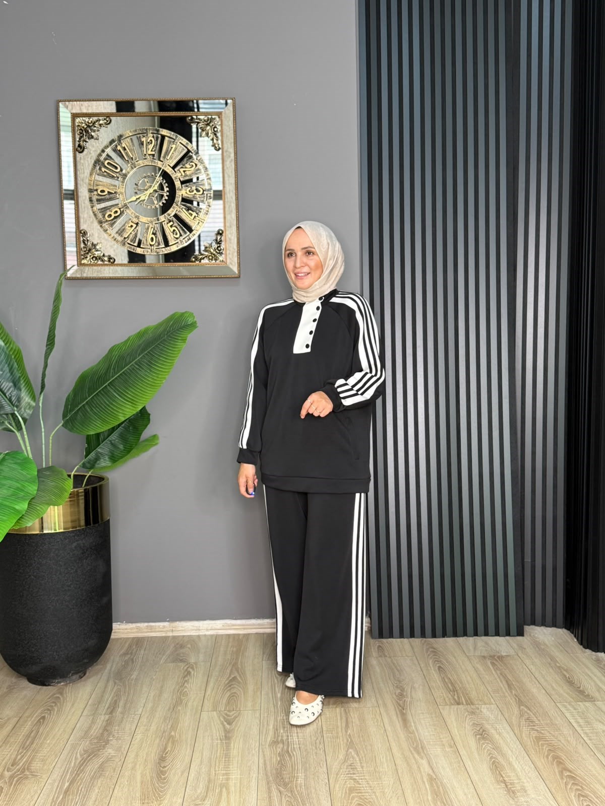 22936 LİNE TAKIM SİYAH 