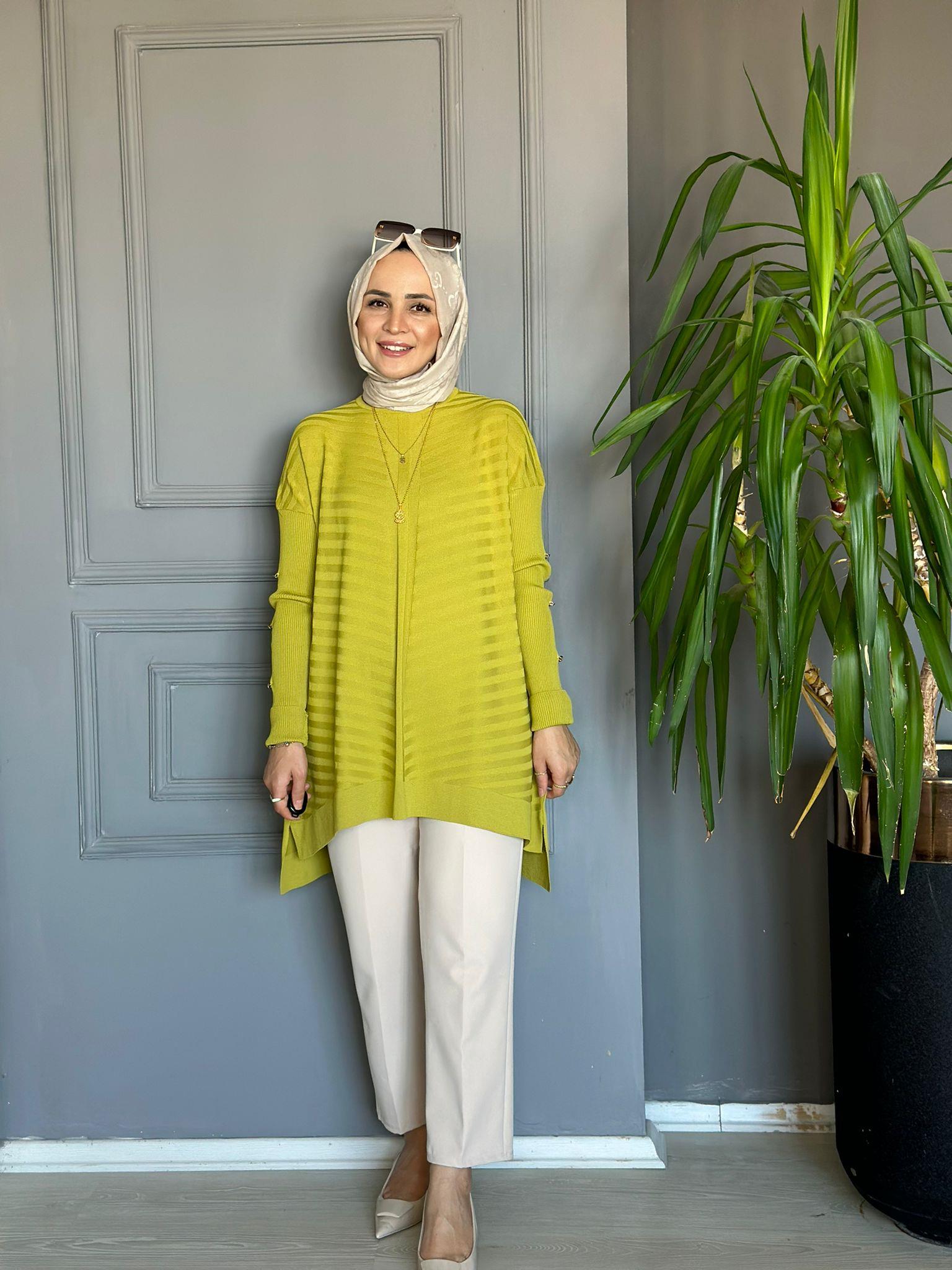 23719 KOL DETAY MERSERİZE YAĞ YEŞİL