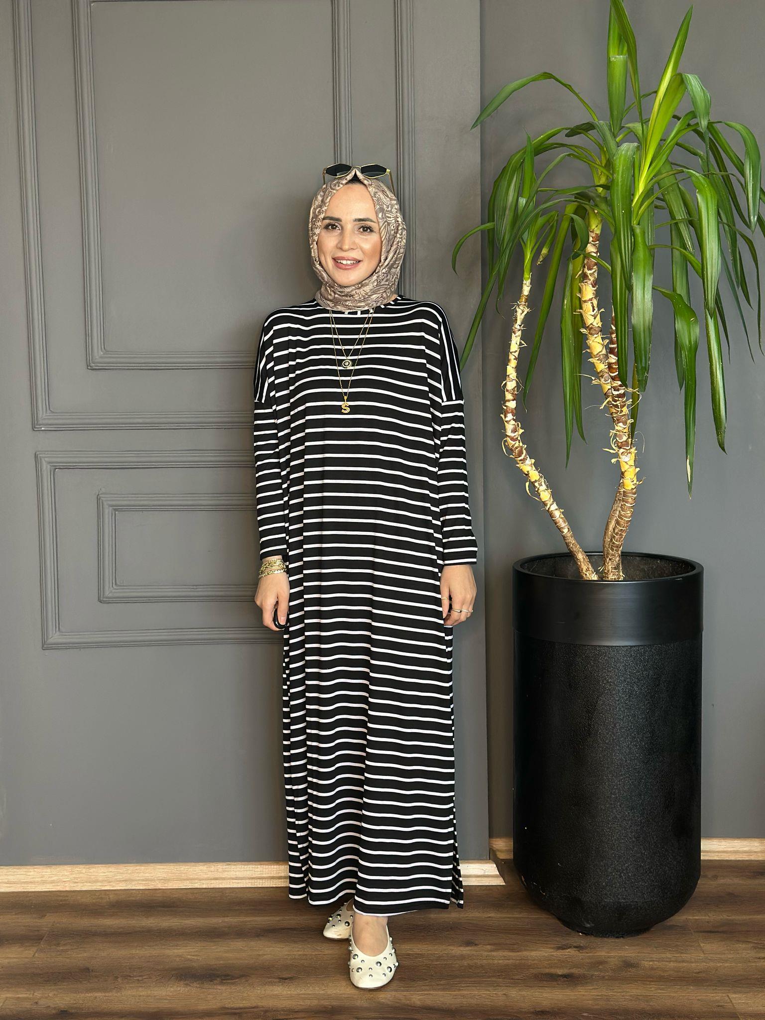 24121 SİYAH PENYE ELBİSE SDT