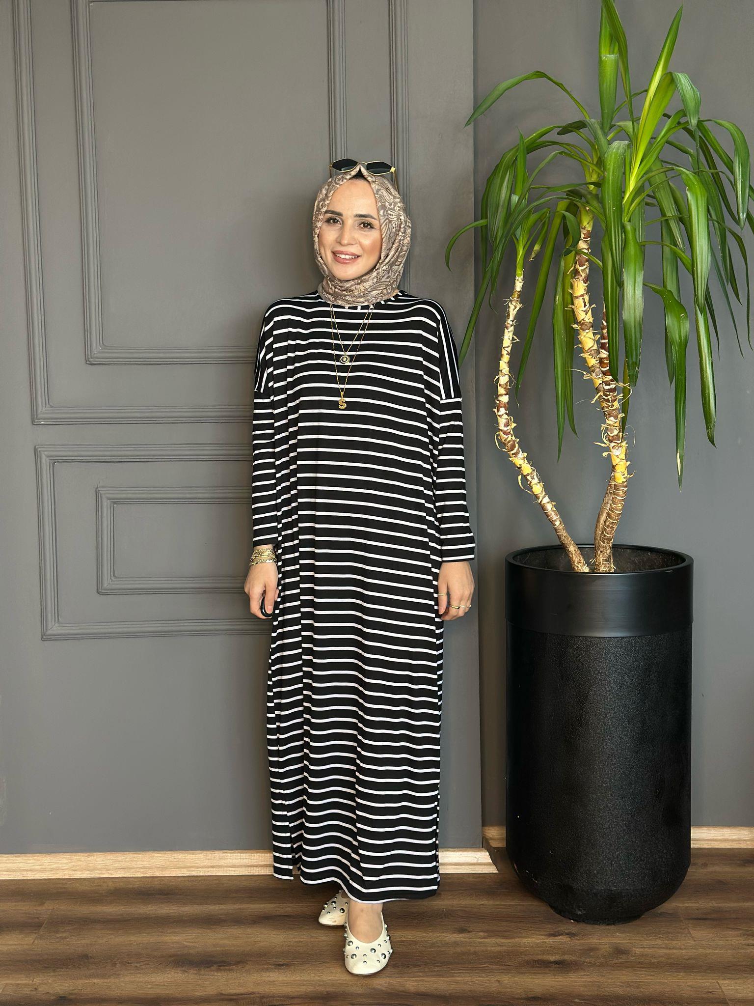 24121 SİYAH PENYE ELBİSE SDT