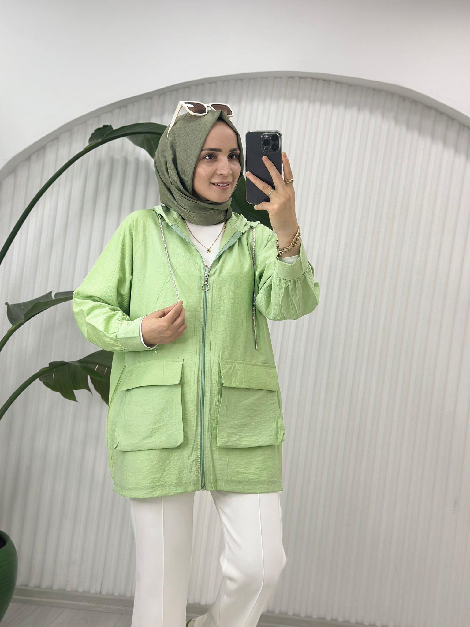 24160 CEPLİ KAP MİNT YEŞİL 