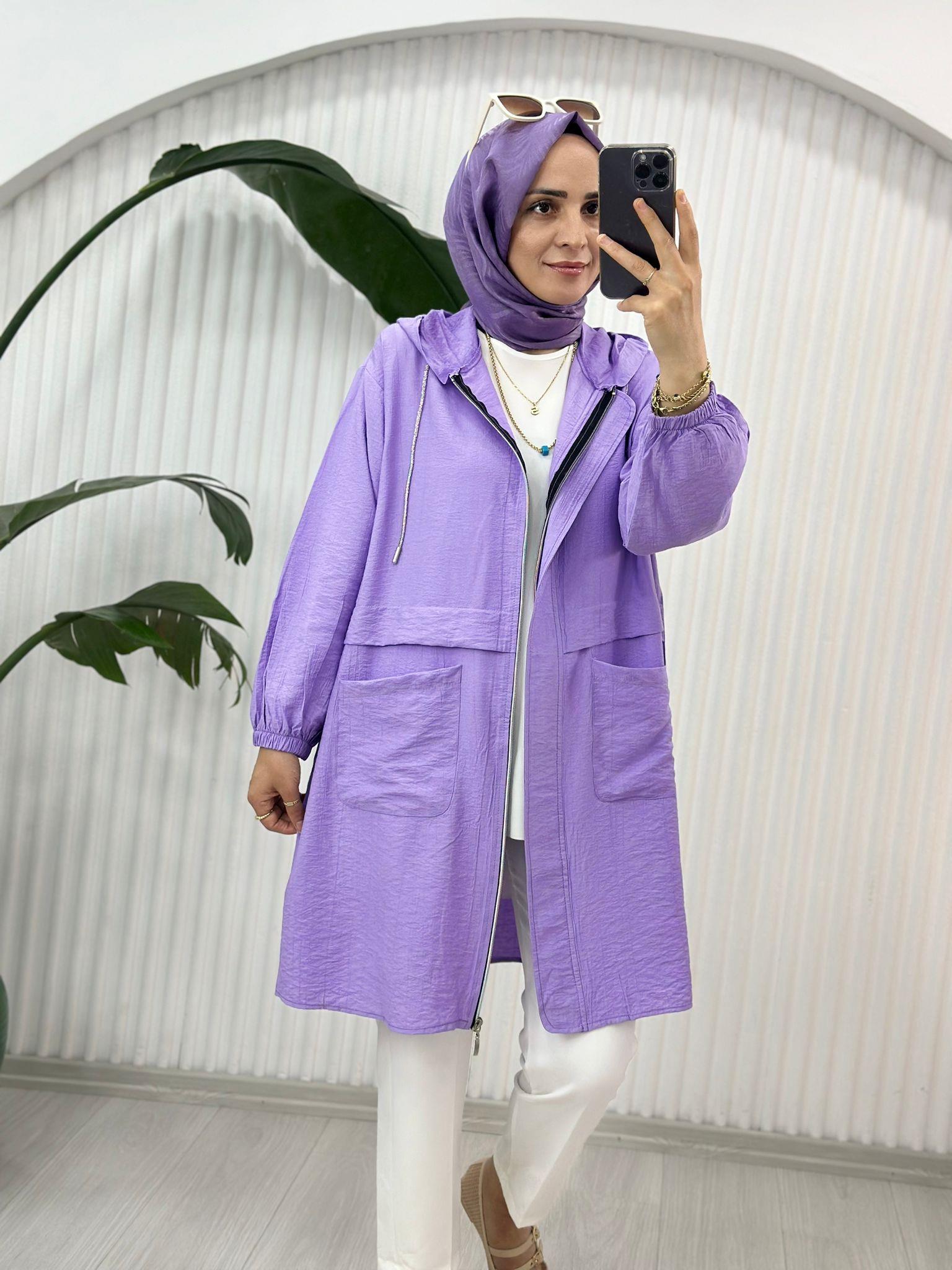 24195 UZUN KAP LİLA 