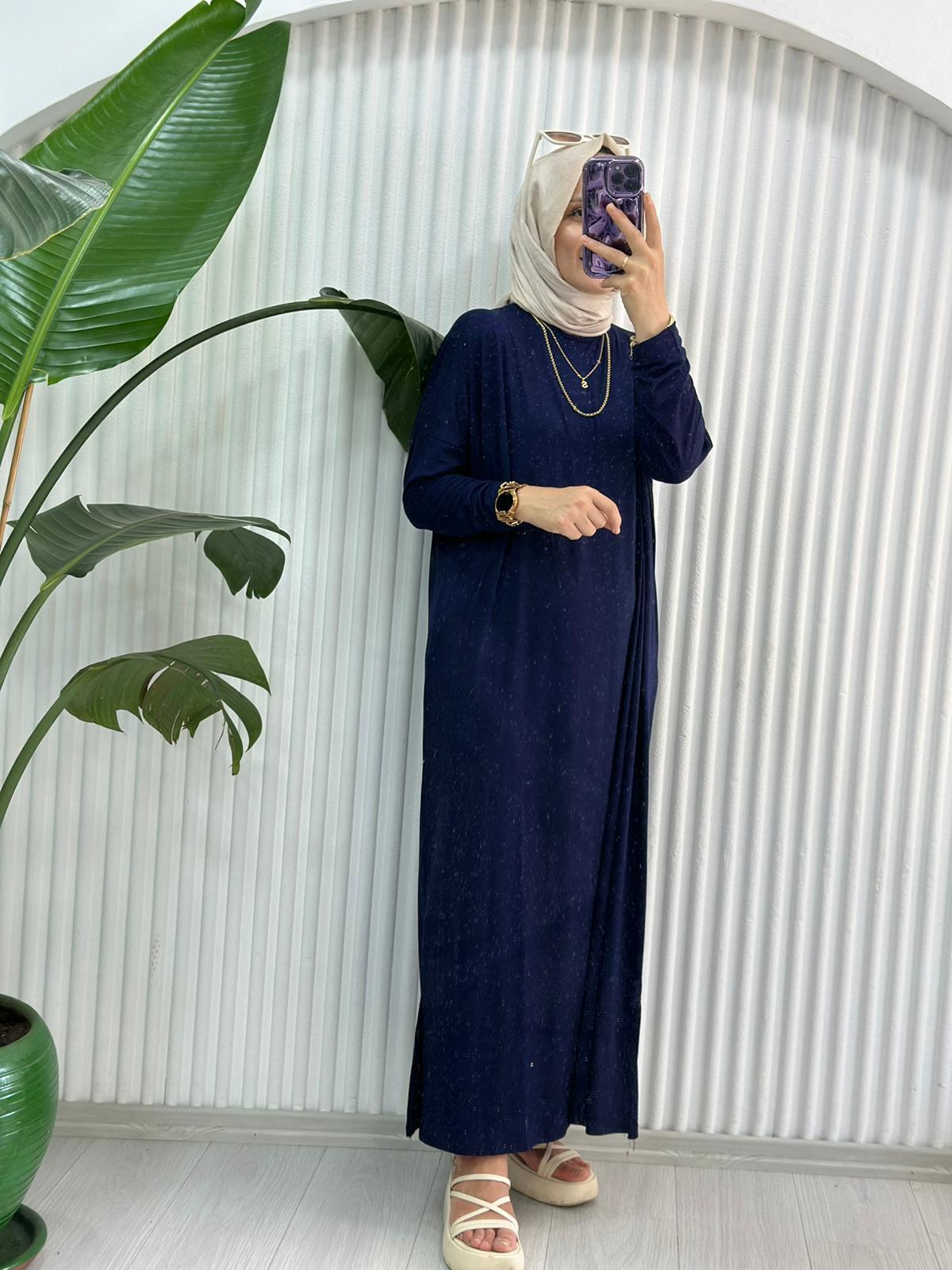 24234 PENYE ELBİSE LACİVERT 