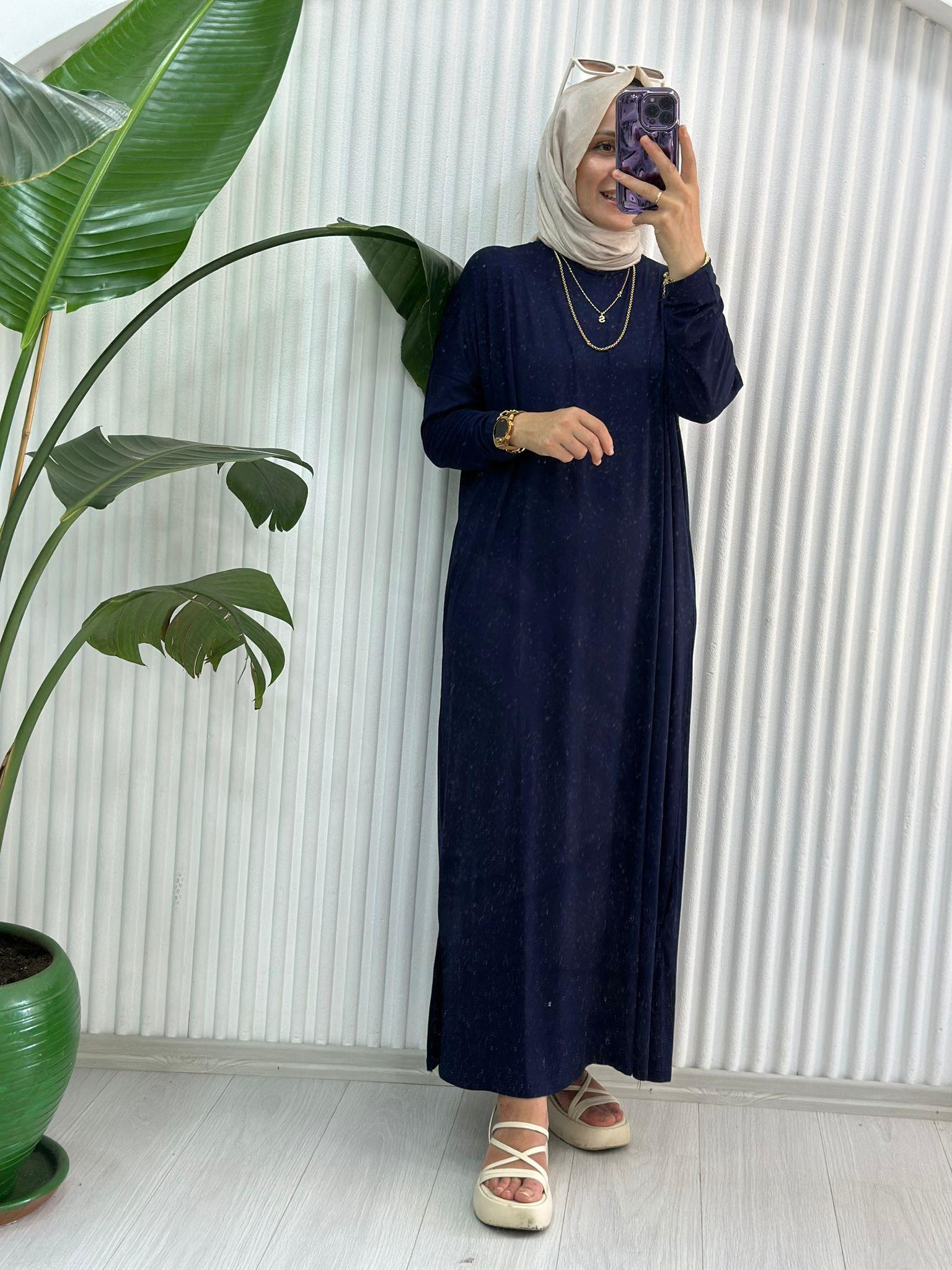 24234 PENYE ELBİSE LACİVERT 