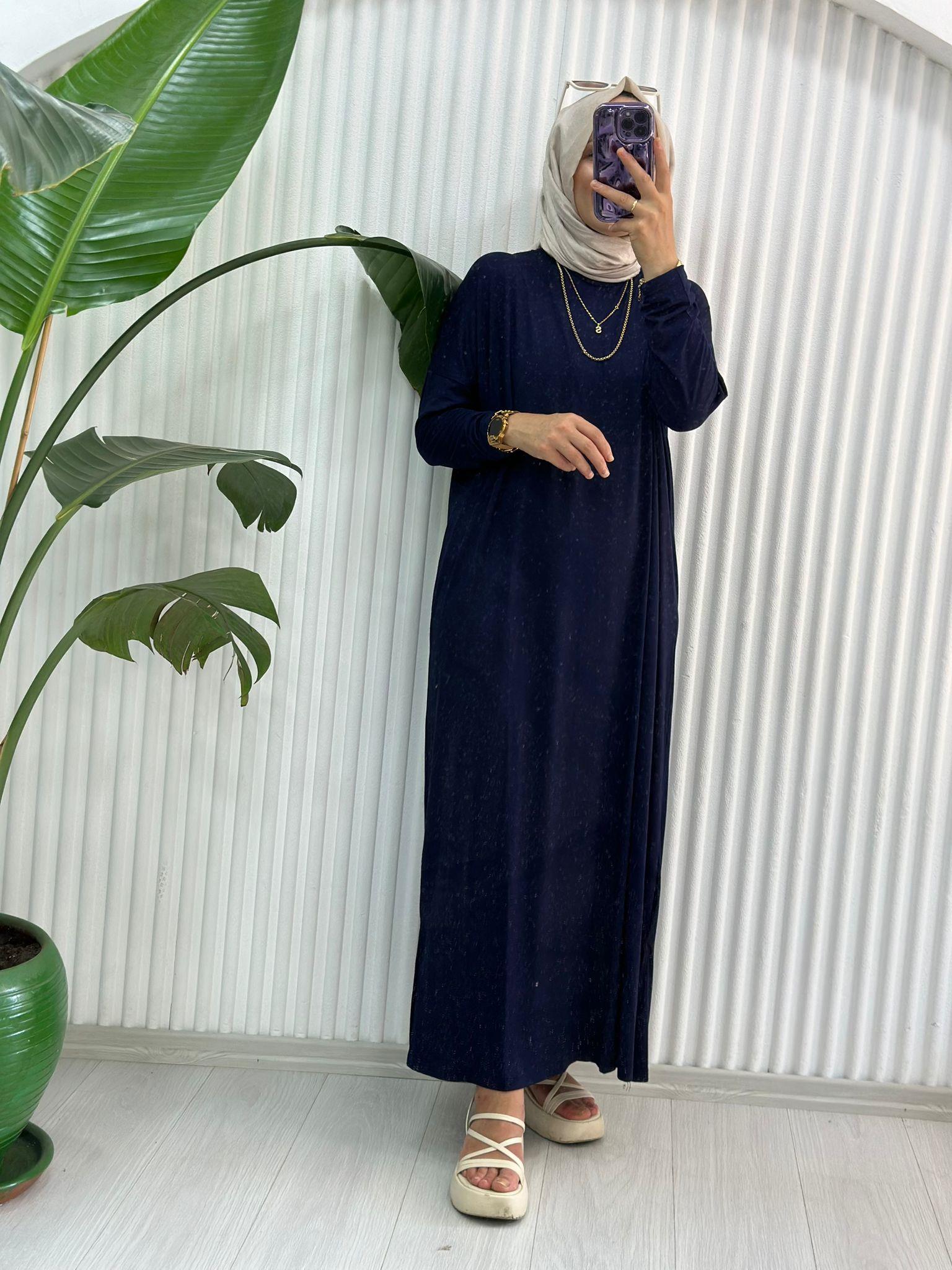 24234 PENYE ELBİSE LACİVERT 