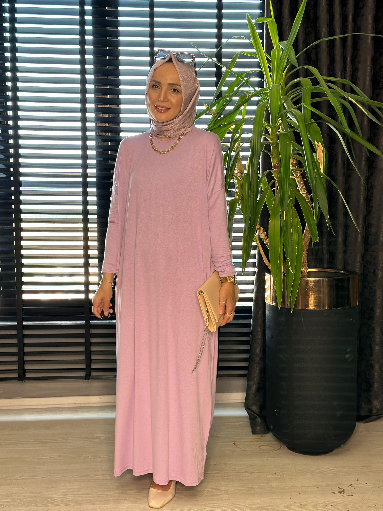 24234 PENYE ELBİSE LİLA