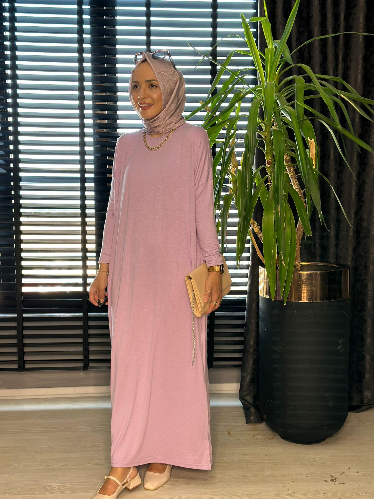 24234 PENYE ELBİSE LİLA