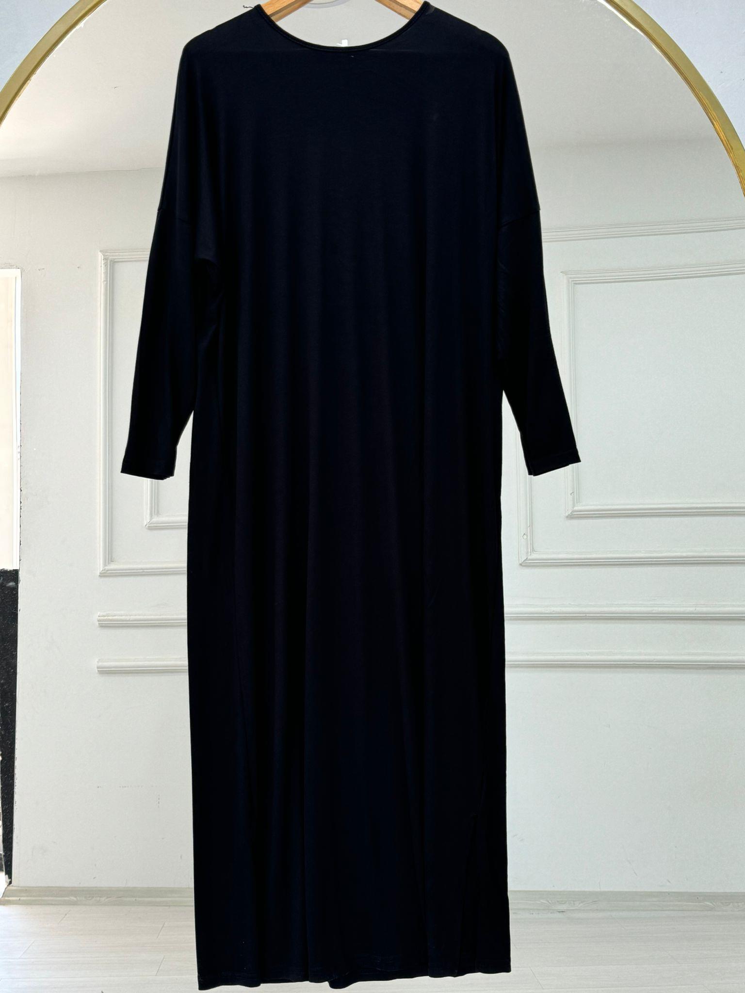 24234 PENYE ELBİSE SİYAH 