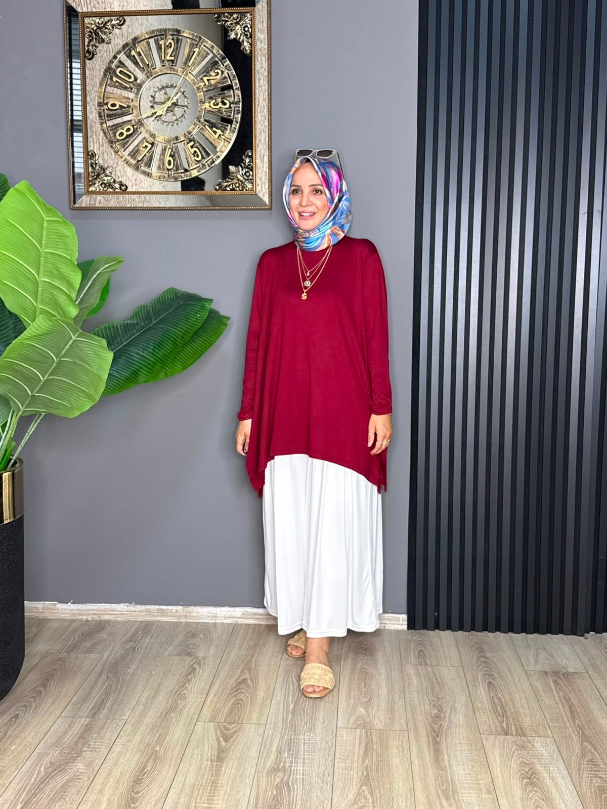 24278  PENYE KUMAŞ TUNİK BORDO STD