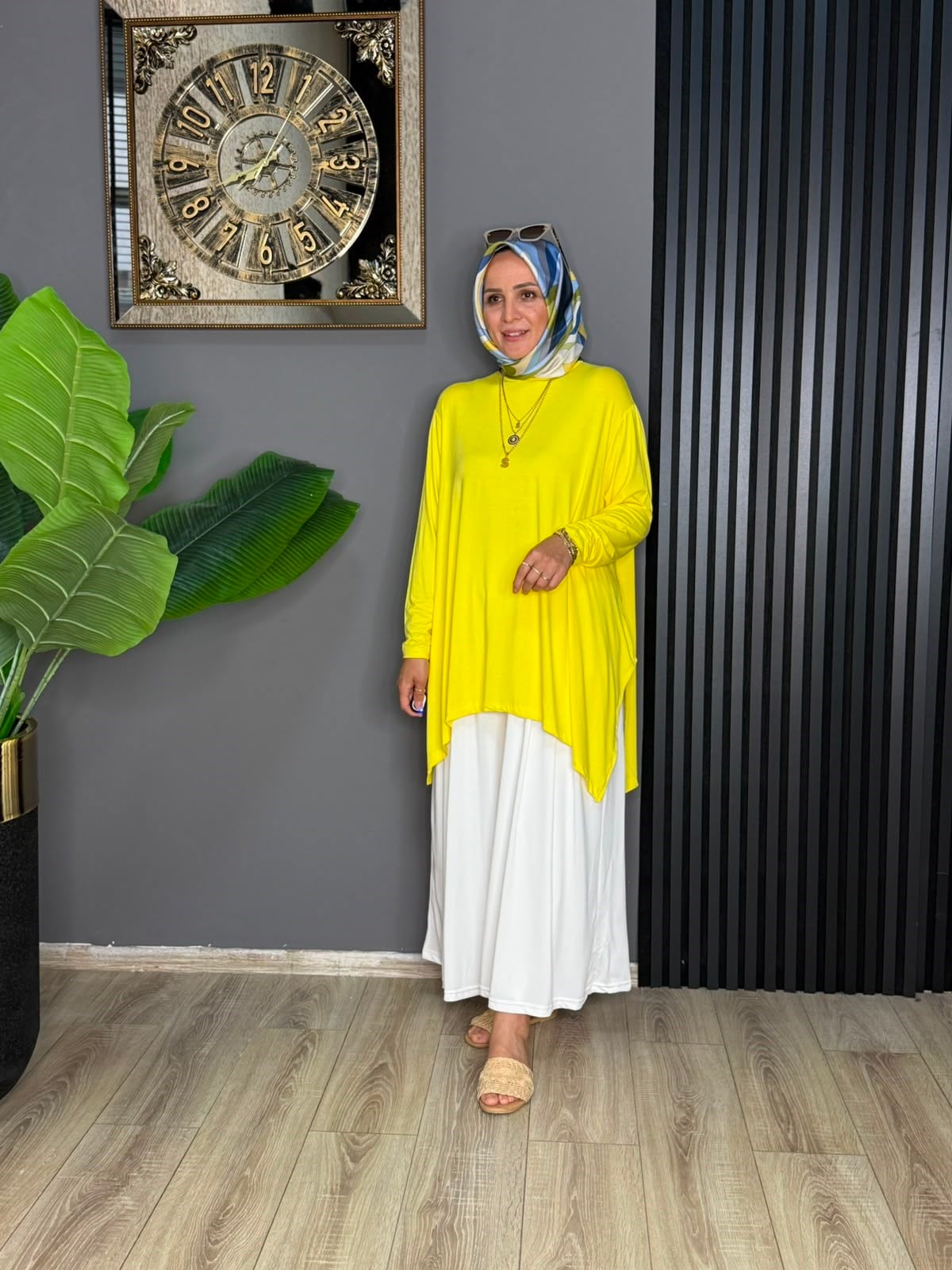 24278  PENYE KUMAŞ TUNİK  CİVCİV SARISI STD 