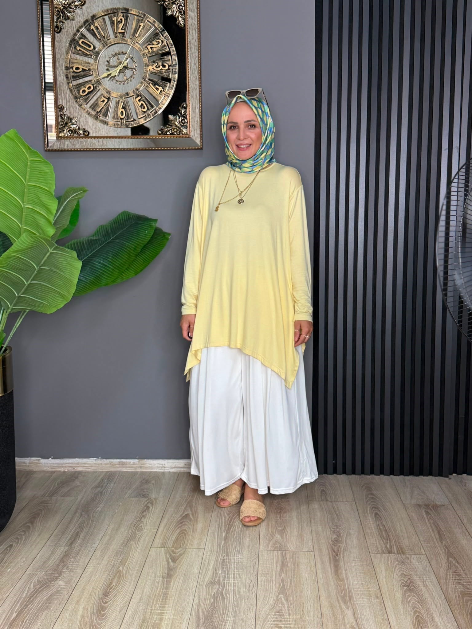 24278  PENYE KUMAŞ TUNİK TEREYAĞ SARISI STD 