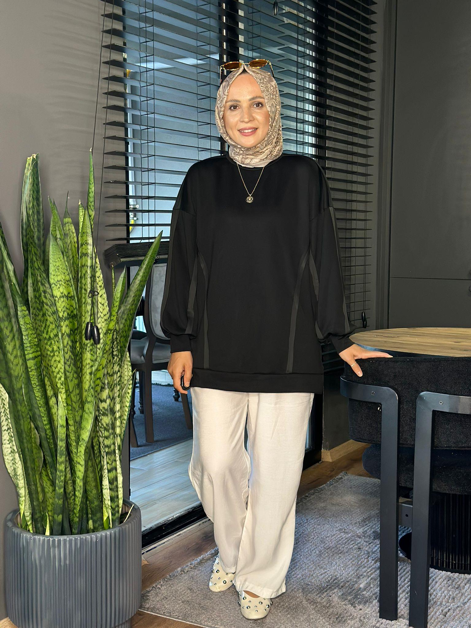 24334 OYSHO TUNİK SİYAH