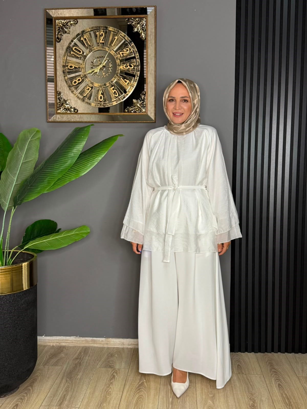 24436 TÜL BLUZ BEYAZ 