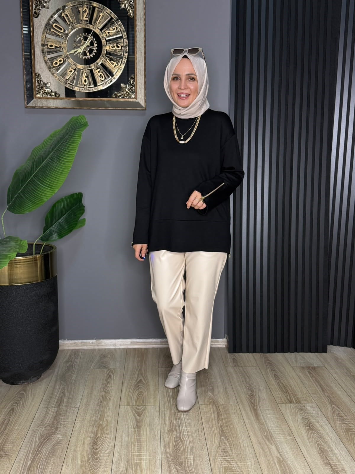 24452 LARA TUNİK SİYAH