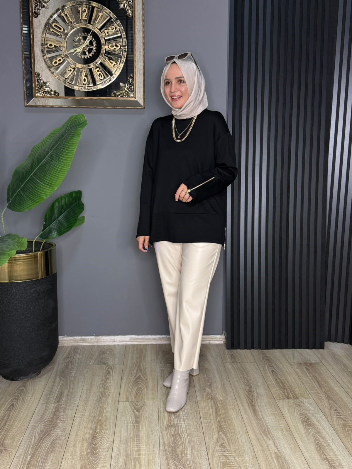 24452 LARA TUNİK SİYAH