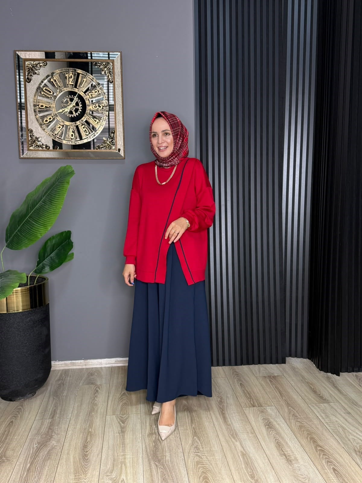 24455 DORA TUNİK KIRMIZI 