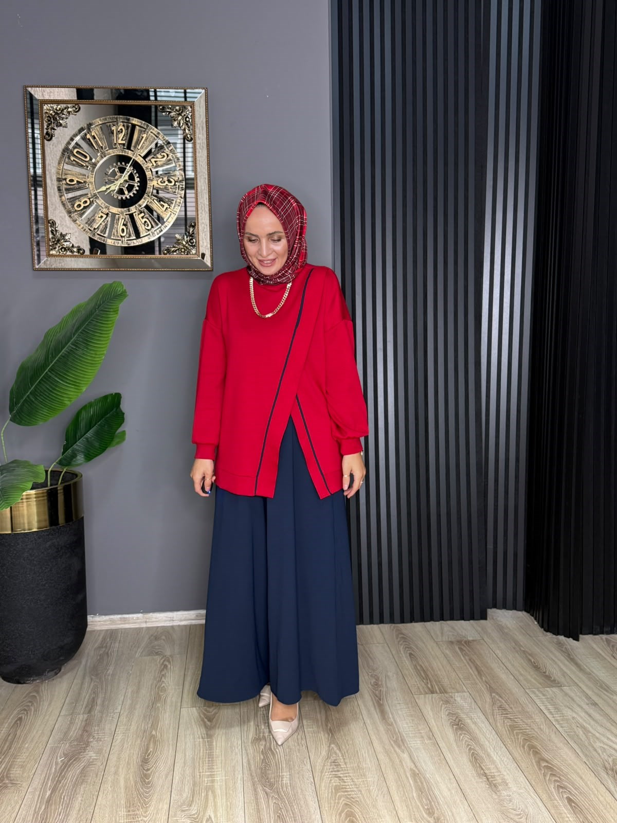 24455 DORA TUNİK KIRMIZI 