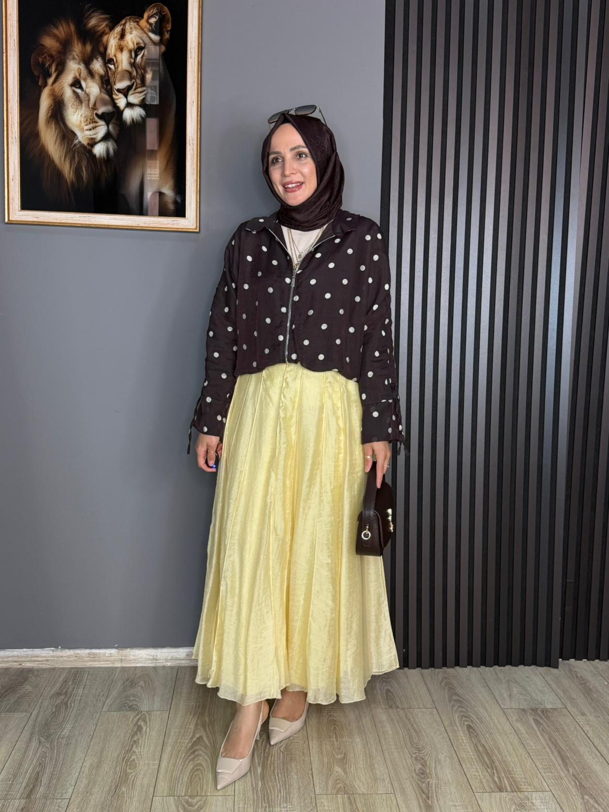 27039 TÜL ETEK SARI 